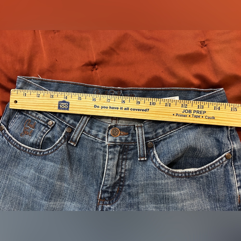 Size 5 CRUEL GIRL Blue Y2K Boot Cut Jeans - Picture 6 of 6